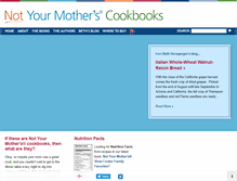 Tablet Screenshot of notyourmotherscookbook.com